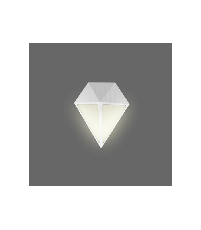 LAMPARA APLIQUE TRIANGLE WINLIGHT DE PARED 10W NEGRO ILUMINAK (HS908810WWH)