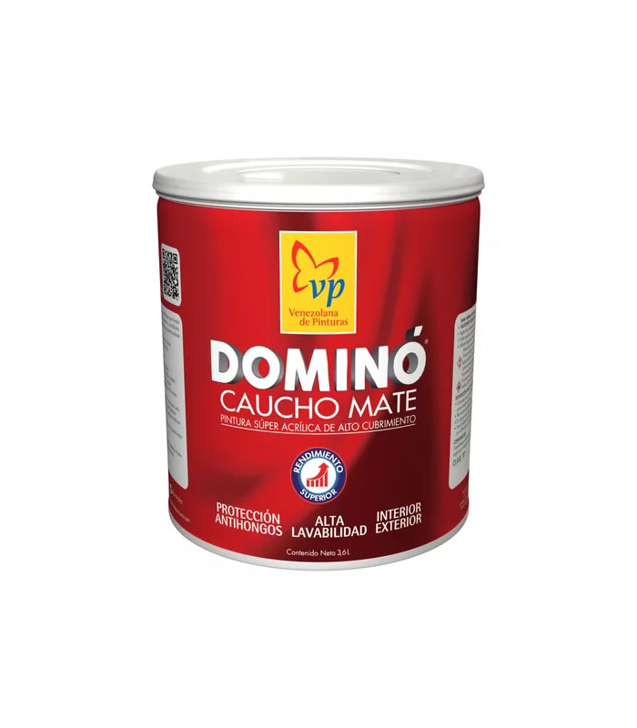 PINT. DOMINO CAUCHO MATE MARFIL VENECIA