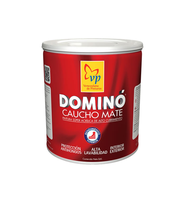 Dominó Caucho Mate - Rojo