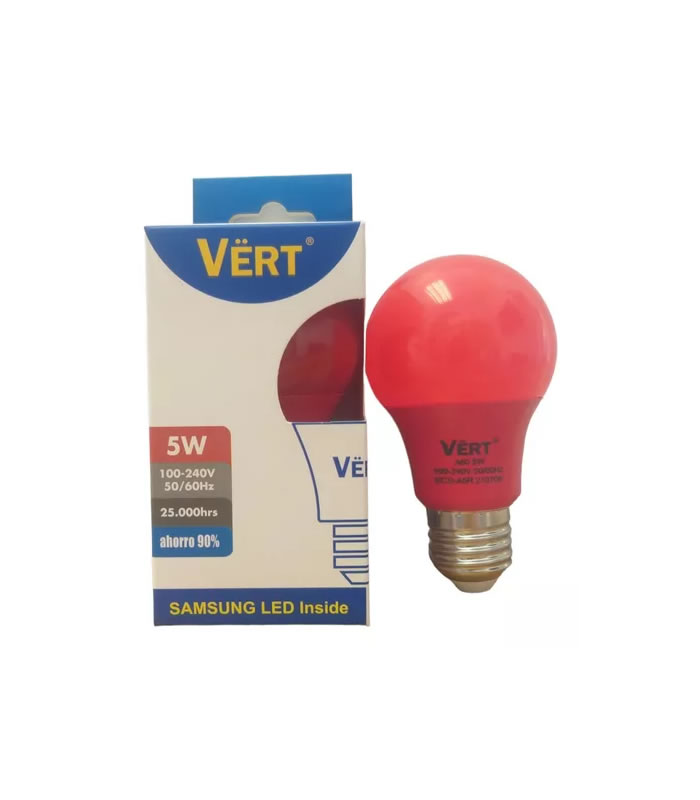 BOM. SAMSUNG LED 5W ROJO E27 100-240V