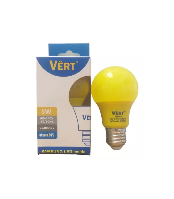 BOMB. SAMSUNG LED 5W AMARILLO E27 100-240V