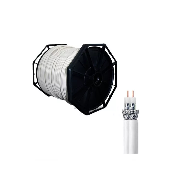 CABLE COAXIAL BLANCO R6O DUAL (305MTS)