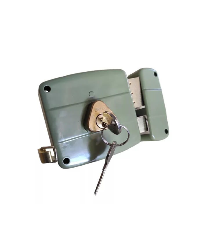 CERRADURA DE SOBREPONER CILINDRO FIJO VERDE