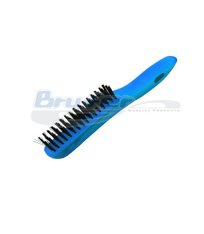 CEPILLO DE ALAMBRE M/PLAST HILOS DORADO