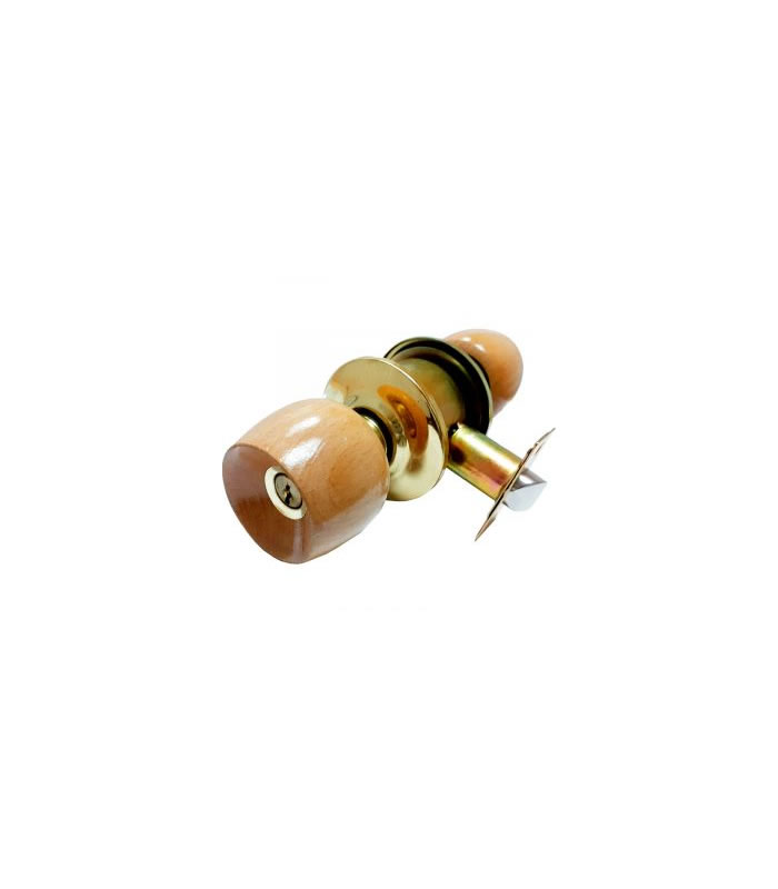 CERRADURA DE MANILLA MADERA CLARA