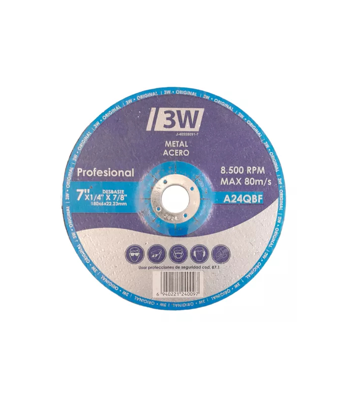 DISCO DE CORTE EXTRA FINO 7" 3W