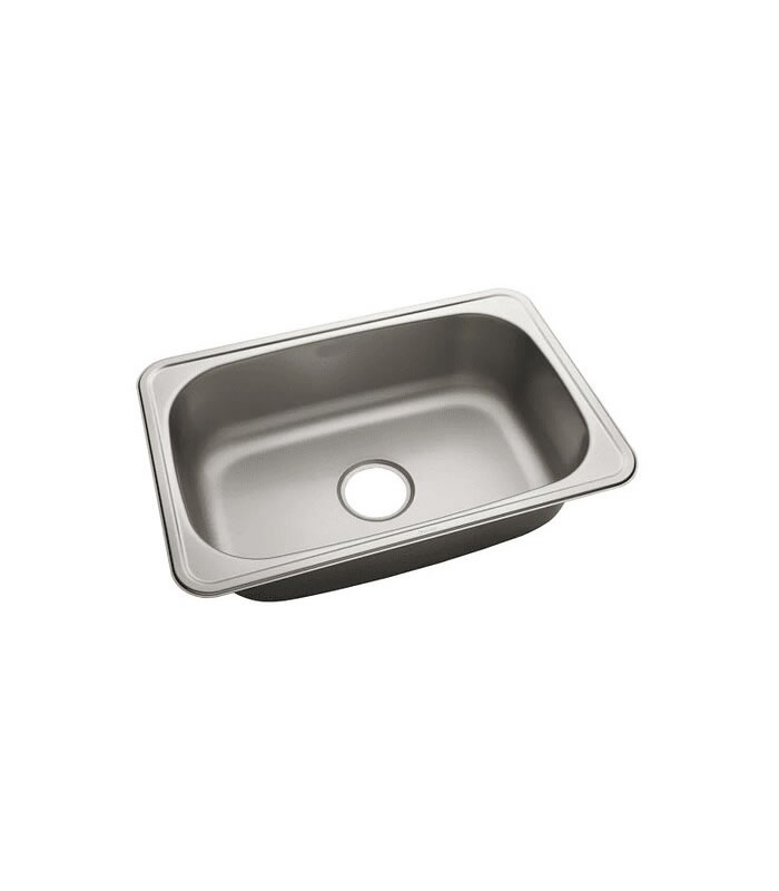 FREGADERO P/EMPOTRAR SENCILLO CON DESAGUE Y SIFON (GB-525-B)
