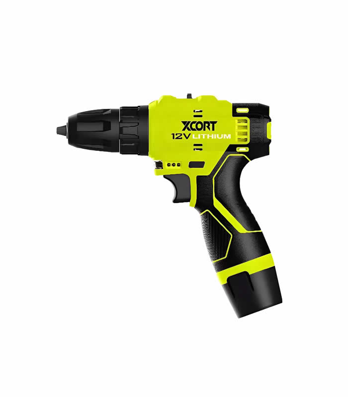 TALADRO INALAMBRICO DE 12V/1300RPM BAT DE LITIO XCORT PLUS HR-E3002XDC03-1201S